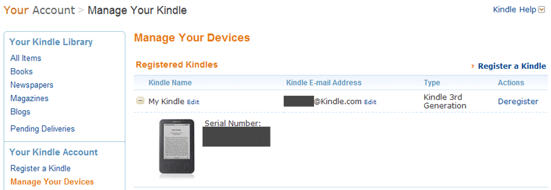 what is my kindle mac address